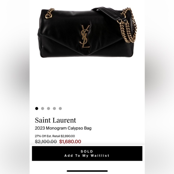 Saint Laurent Monogram Envelope Bag - Picture 17 of 17